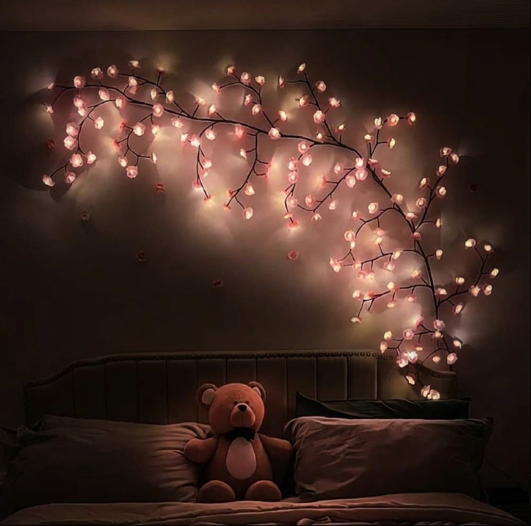 Guirlande lumineuse branche de cerisier - USB, dimmable, 72/96/144 LED