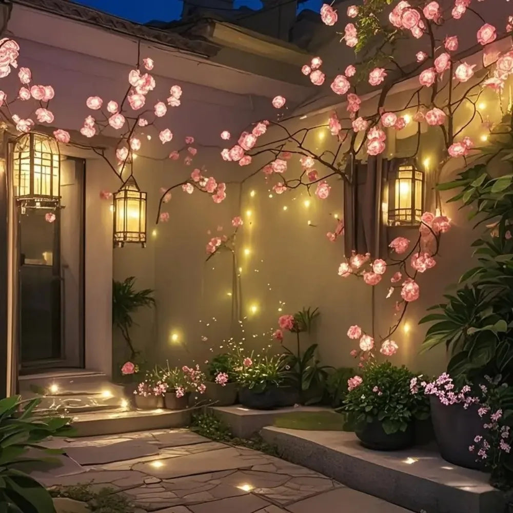 Guirlande lumineuse branche de cerisier - USB, dimmable, 72/96/144 LED
