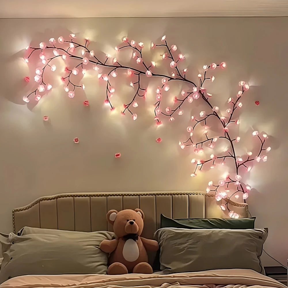 Guirlande lumineuse branche de cerisier - USB, dimmable, 72/96/144 LED